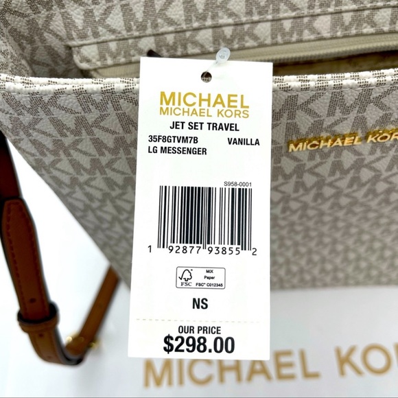 Michael Kors Large Messenger Bag Vanilla - Picture 13 of 13